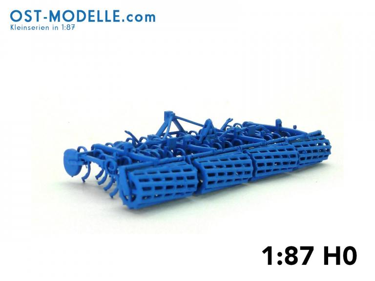 Fortschritt Feingrubber B231 Arbeitsstellung blau